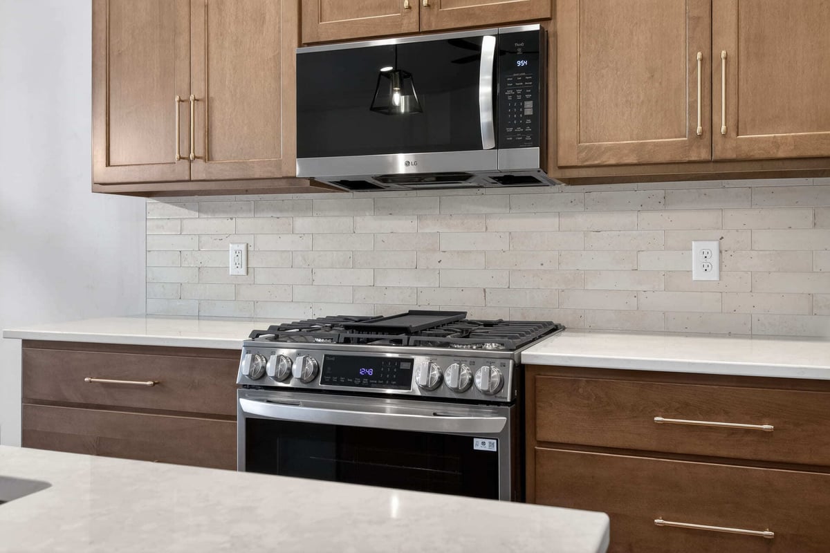 Kitchen Stove and microwave