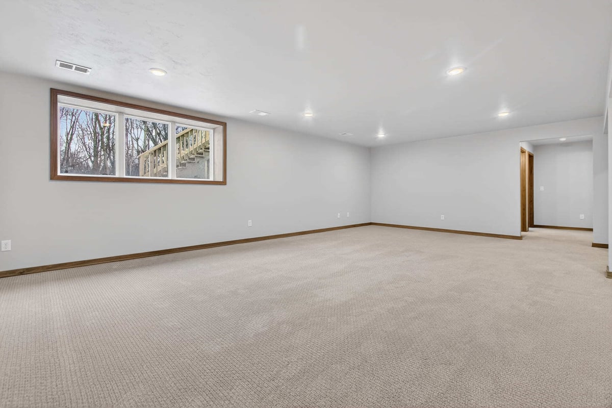 Lower level rec and windows