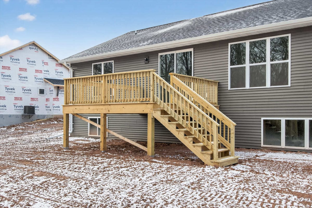 rear house deck and stairs