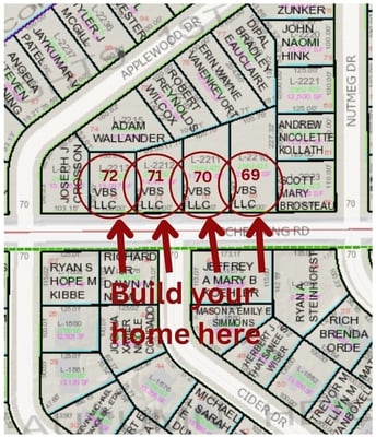 Midwest Design Homes land opportunities in Autumn Heights, lots ready for custom builds in Appleton, WI