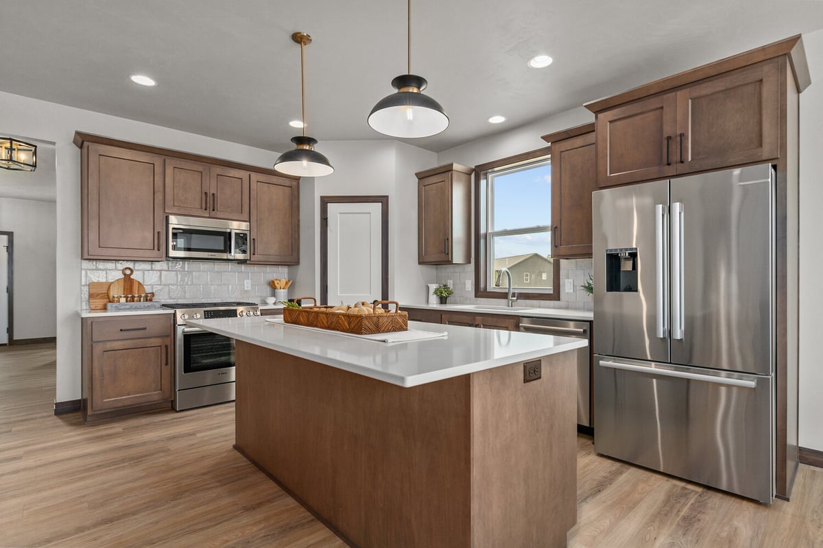 Midwest Design Homes kitchen island space in Appleton, WI new construction