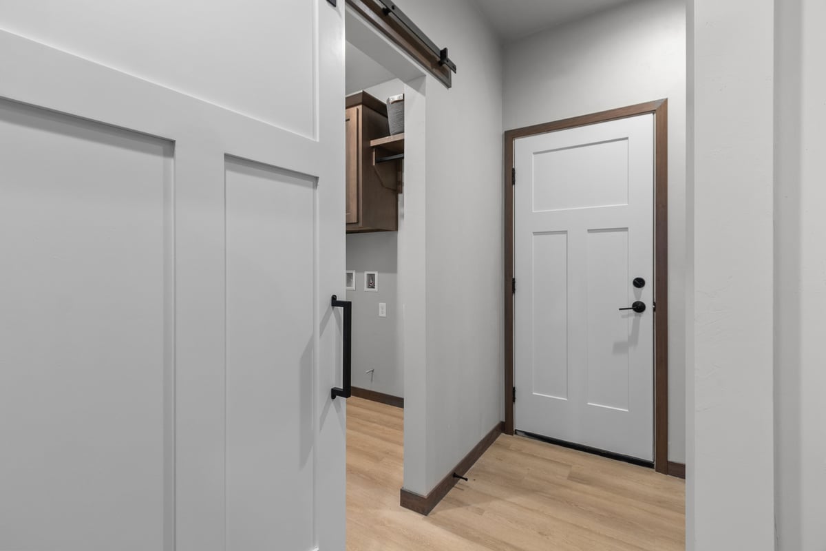 Entry from laundry room in custom home built by Midwest Design Homes, Green Bay WI