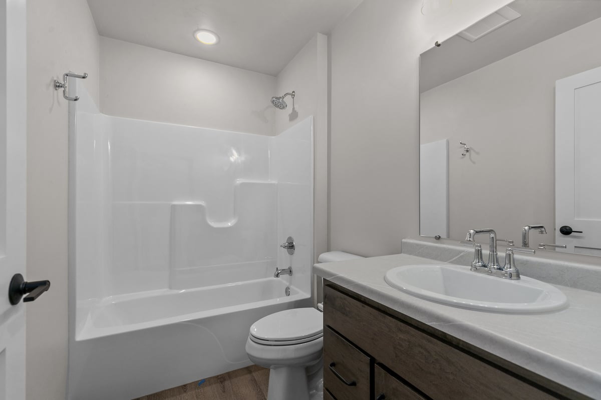 Custom bathroom remodel with tub by Midwest Design Homes in Appleton and Green Bay, WI