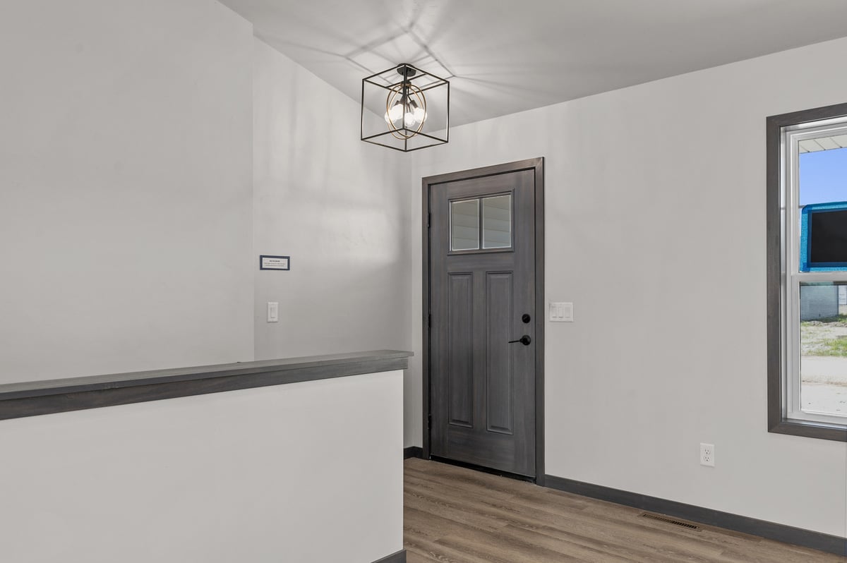 Modern front entryway remodel by Midwest Design Homes in Kaukauna and Appleton, WI