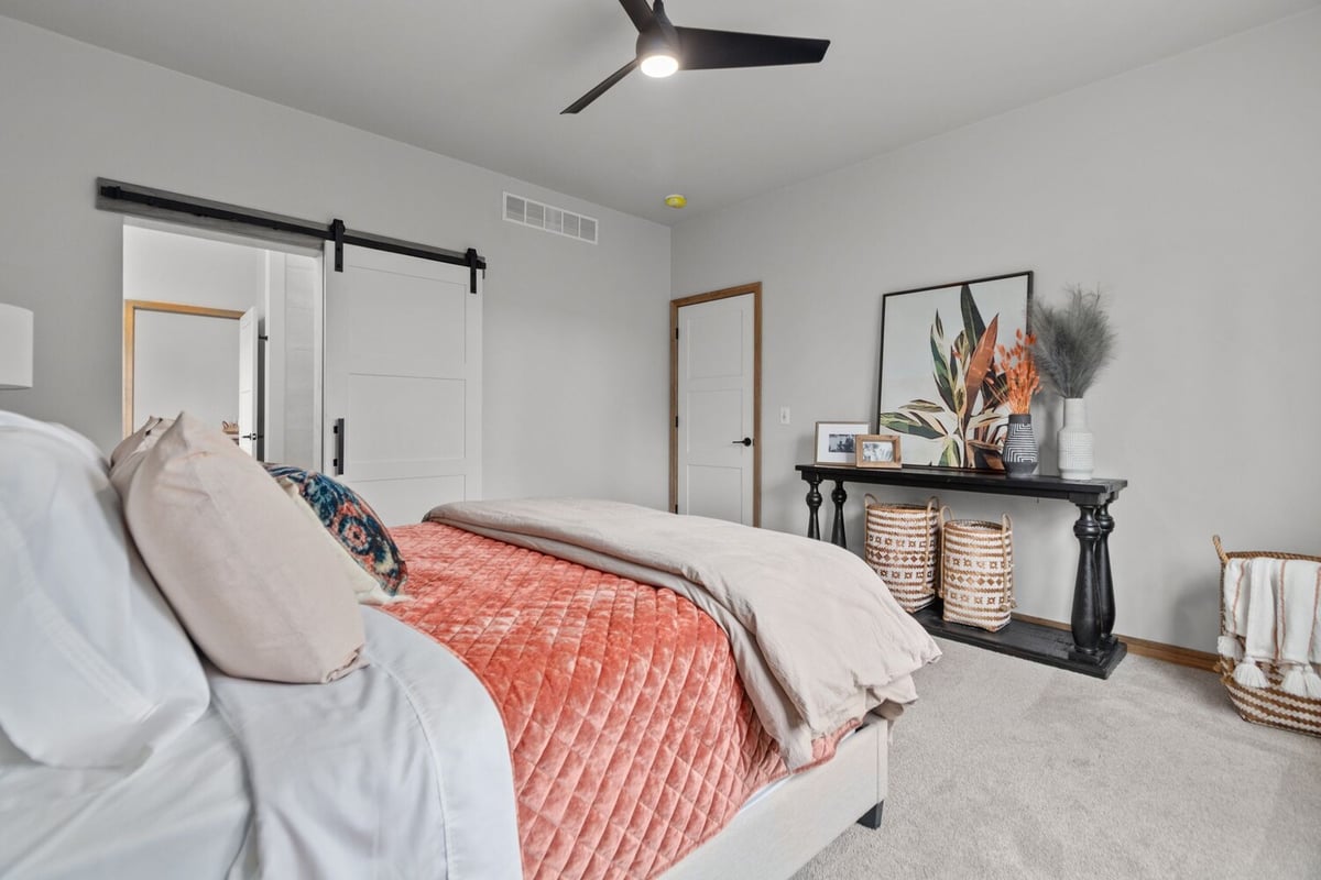 Custom home bedroom remodel by Midwest Design Homes in Kaukauna WI and Fox Cities WI