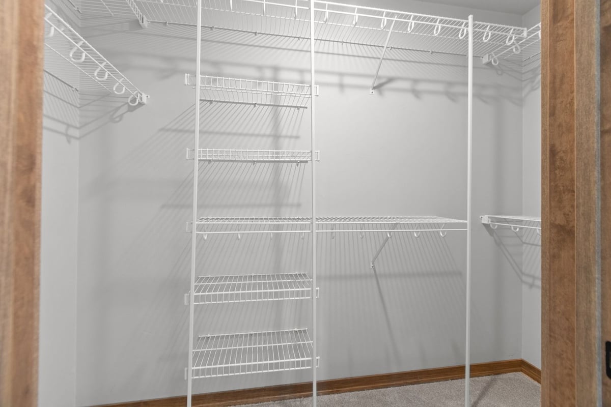 Custom walk-in closet by Midwest Design Homes in Kaukauna WI and surrounding Wisconsin