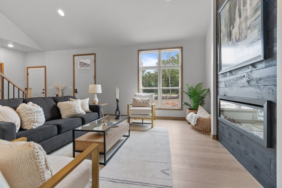 Living room remodel by Midwest Design Homes in Kaukauna WI and surrounding Wisconsin