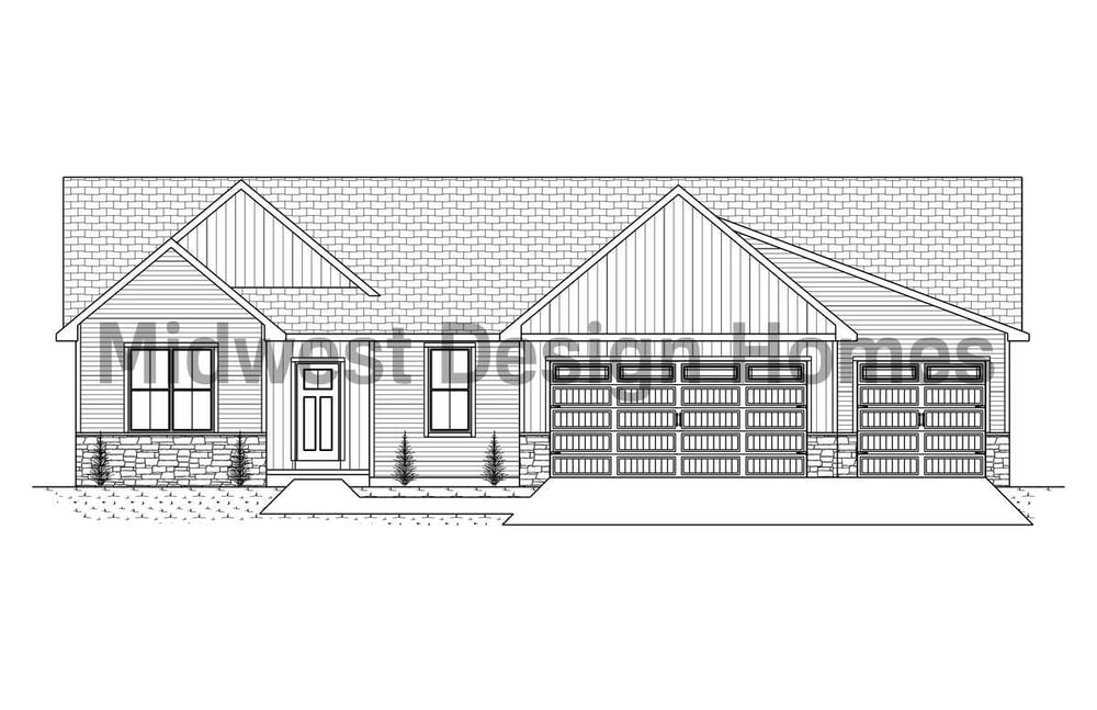 Hawthorne Floor Plan Front Elevation